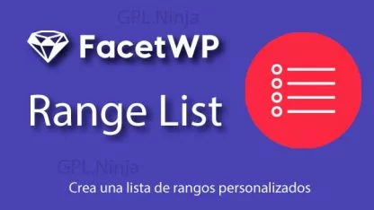 FacetWP Range List