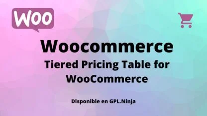 Tiered Pricing Table for WooCommerce