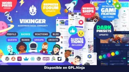 Vikinger – BuddyPress and GamiPress Social Community