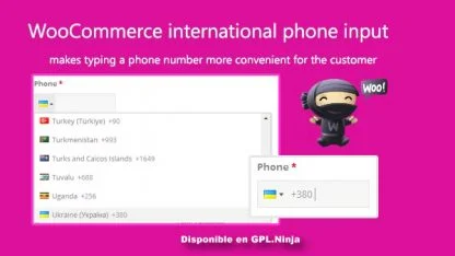 WooCommerce International Phone Input